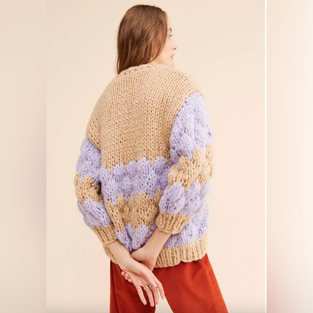 Anthropologie x Free People Faux Mohair Knit Chunky Cozy Cardigan BNWT